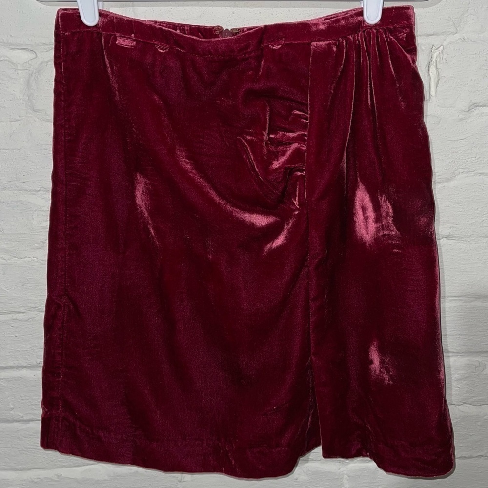 Anthropologie Velvet Skirt 8